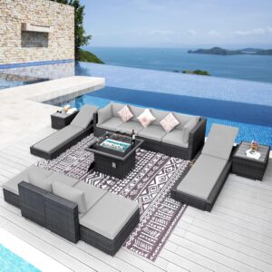 Luxury Patio Furniture with Fire Pit